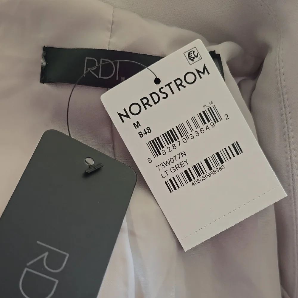 NWT RDI Gray Lightweight Shirt Jacket with Notched Lapel - Picture 10 of 10